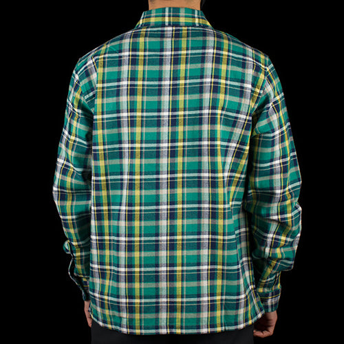 Classic Zip Up Plaid L/S Shirt