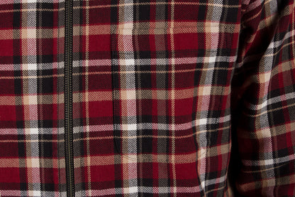 Classic Zip Up Plaid L/S Shirt