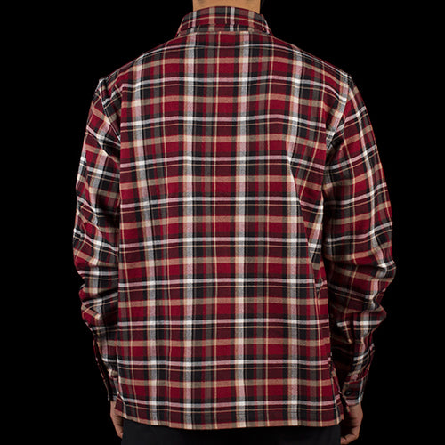 Classic Zip Up Plaid L/S Shirt