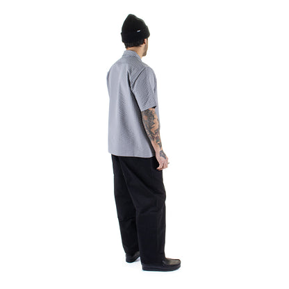 Seersucker S/S Zip-Up Shirt