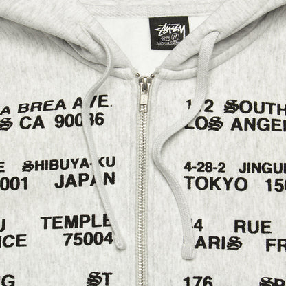 Locations Zip Hoodie