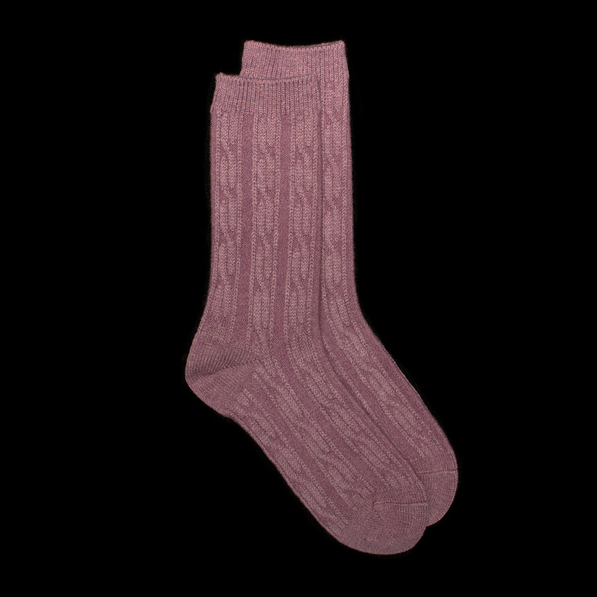 Cable Knit S Dress Socks