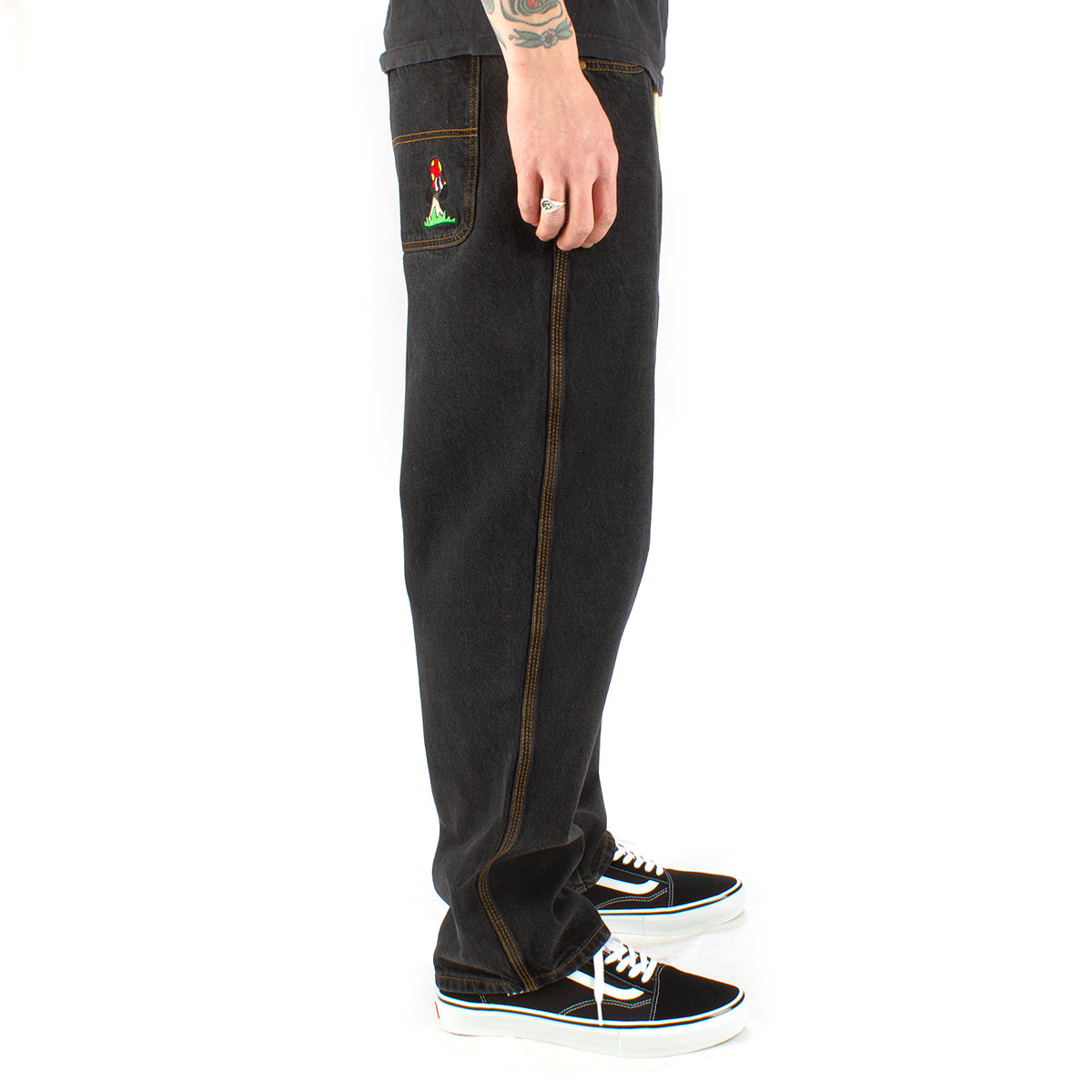 Mushroom Denim Pants