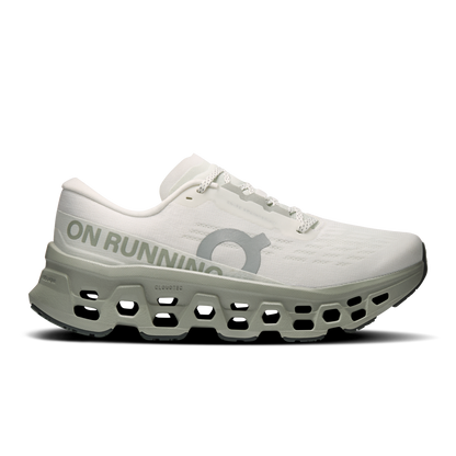 On Running Women's Cloudmonster 3 Shoes - Ivory / Tin