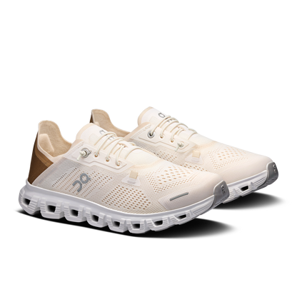 On Running Women's Cloud 6 Coast Shoes - Gardenia / Sphinx