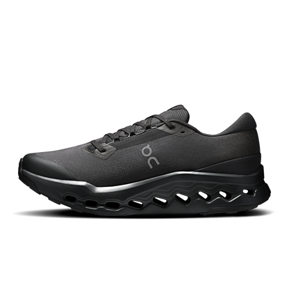 On Running Men's Cloudsurfer Trail 2 Waterproof Shoes - Black / Black