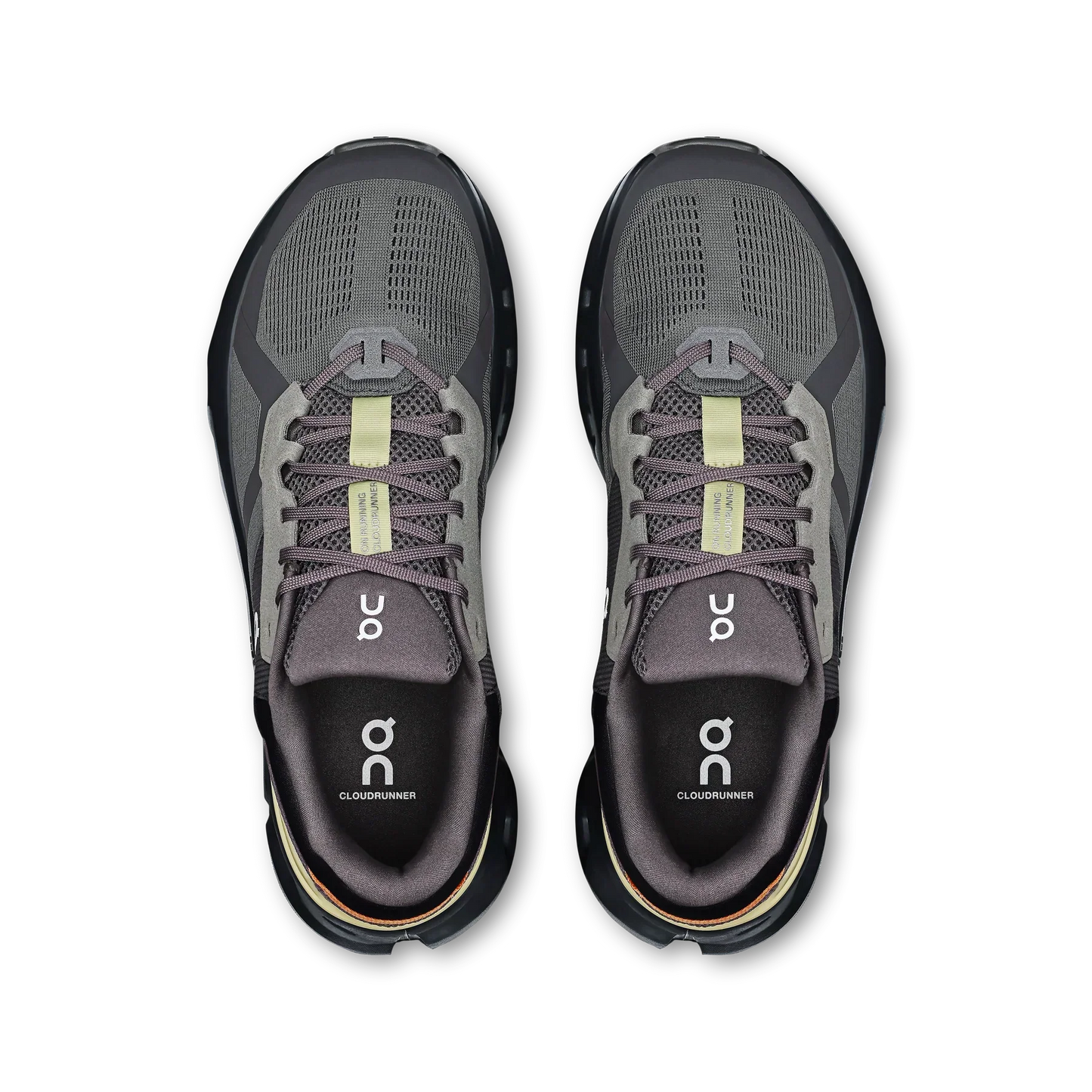 On Running Men's Cloudrunner 2 Shoes - Rock / Tangerine