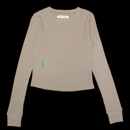 Women's Fitted L/S Waffle T-Shirt