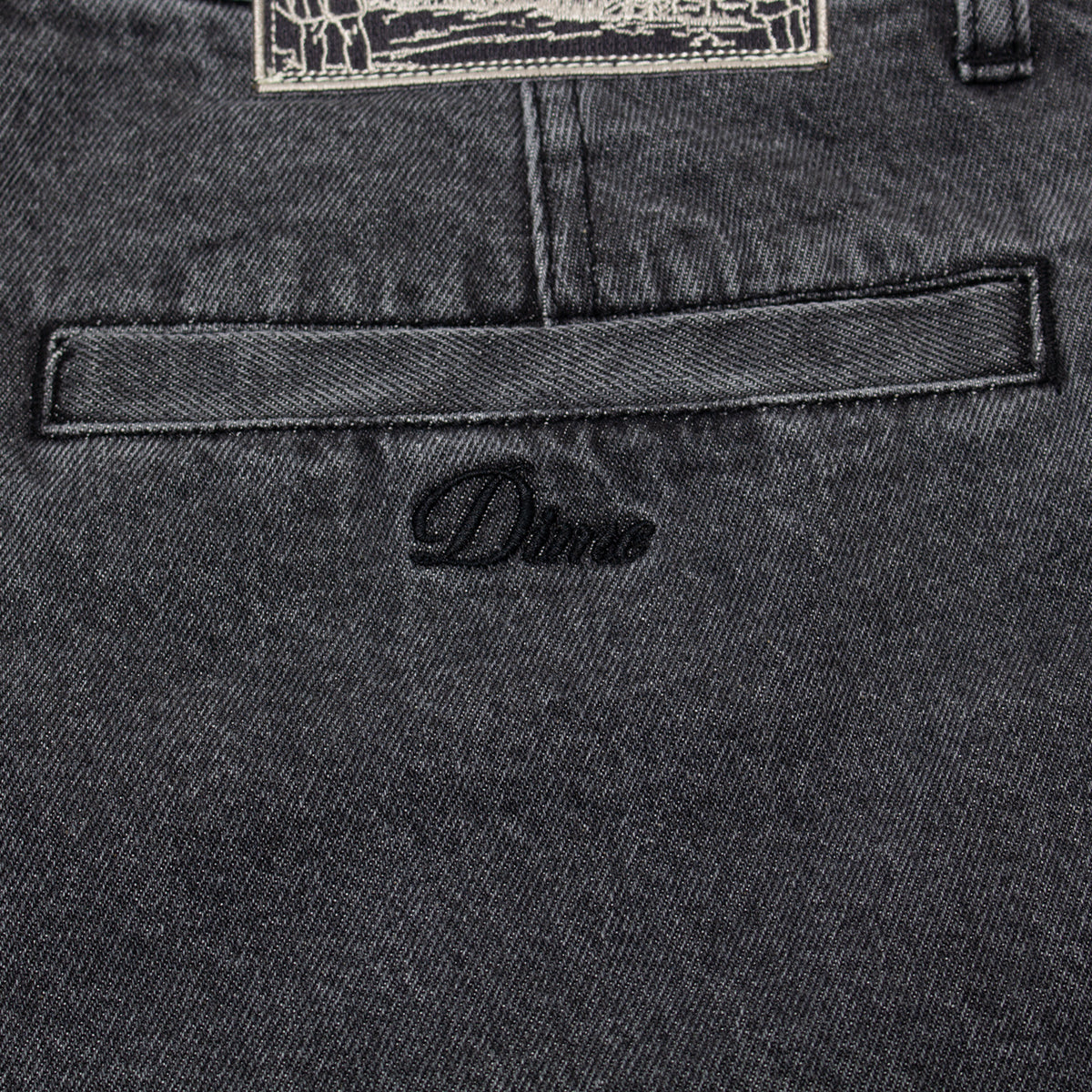 Pleated Denim Shorts