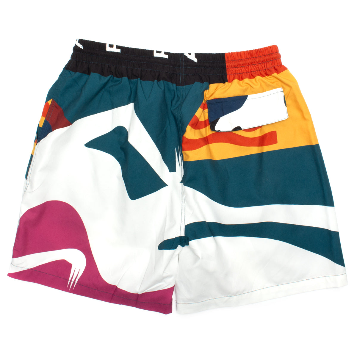 Bleached In White Swim Shorts