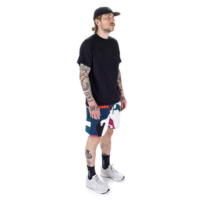 Bleached In White Swim Shorts