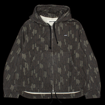 Cotton Twill Zip Hoodie