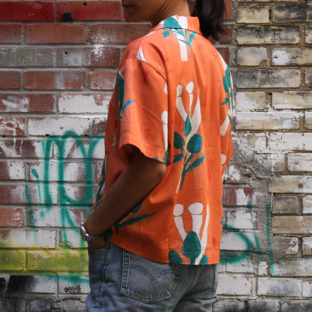Women's S/S Tom Krol Flowers Shirt