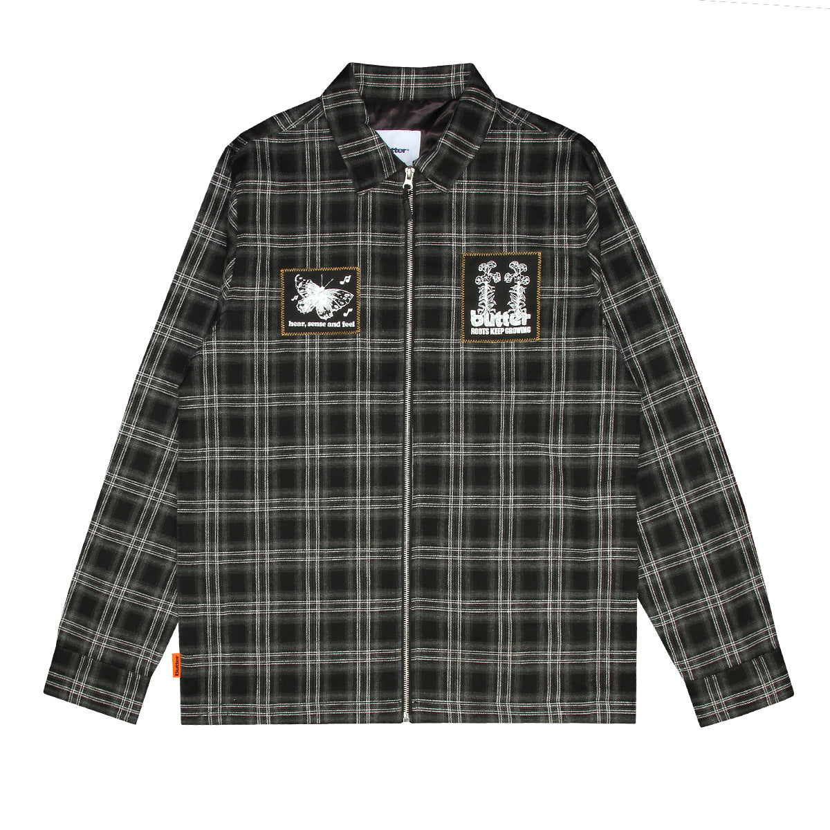 Melody Plaid Zip Overshirt