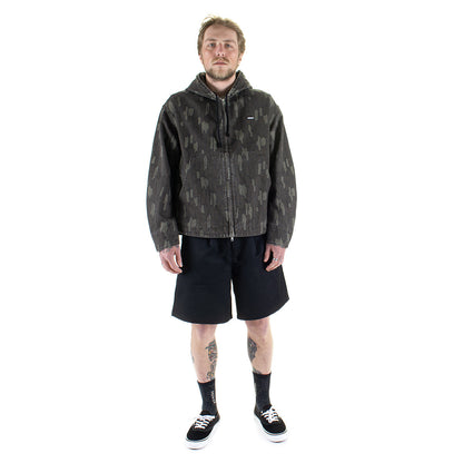 Cotton Twill Zip Hoodie