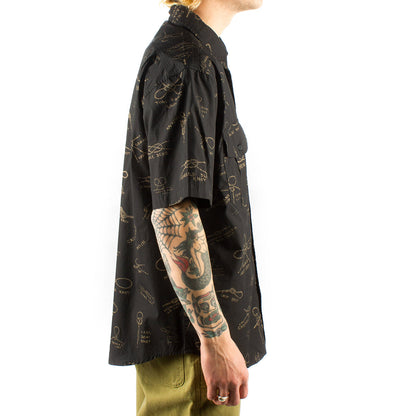 Washed Feather Cloth Shirt
