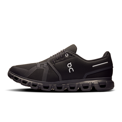 On Running Men's Cloud 6 Wide Shoes - Black / Black