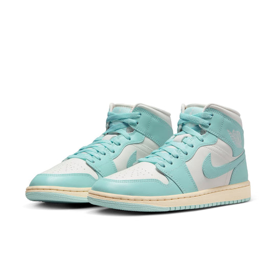 Nike Women's Air Jordan 1 Mid Shoes - Sail / Light Dew / Muslin