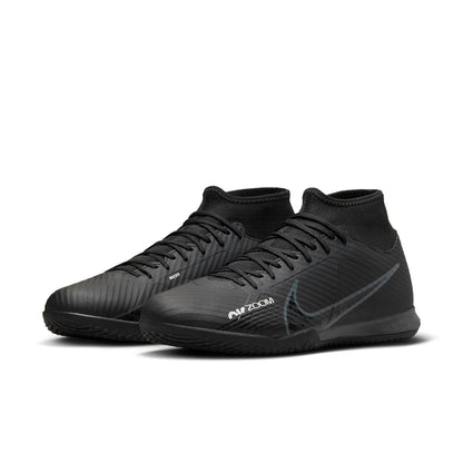 Nike Men's Zoom Mercurial Superfly 9 Academy Ic Soccer Shoes - Black / Summit White / Volt / Dark Smoke Grey