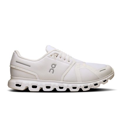 On Running Men's Cloud 6 Wide Shoes - White / White