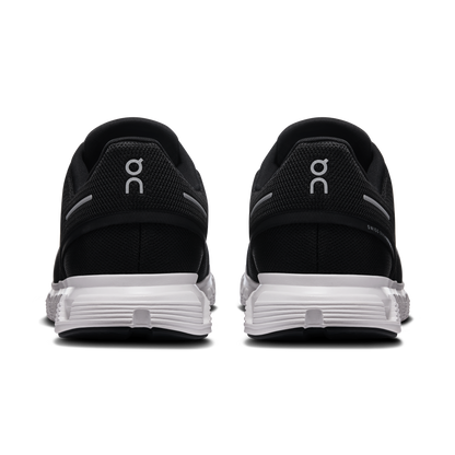 On Running Men's Cloud 6 Wide Shoes - Black / White