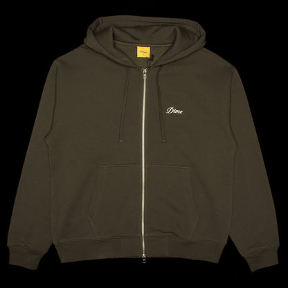 Cursive Zip Hoodie