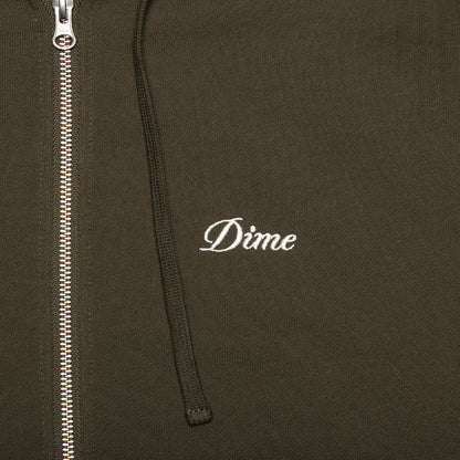 Cursive Zip Hoodie