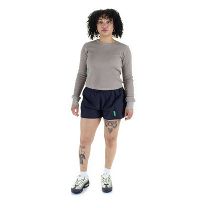 Women's Fitted L/S Waffle T-Shirt