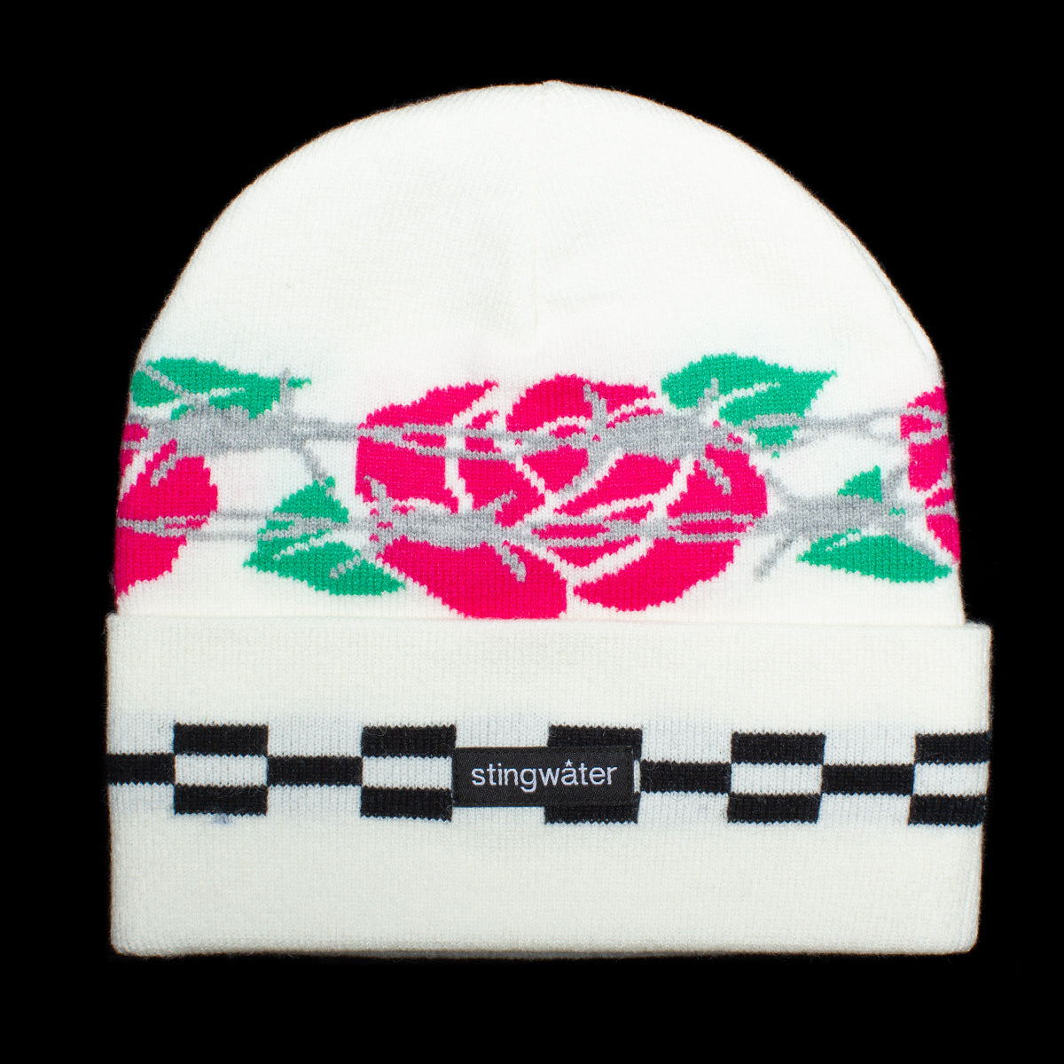 Rose Cuff Beanie