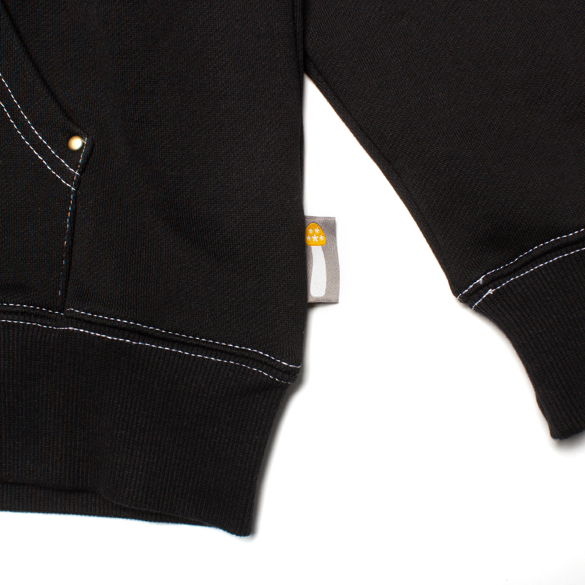 Big Moses Contrast Zip-Up Hoodie