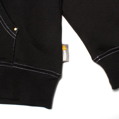 Big Moses Contrast Zip-Up Hoodie
