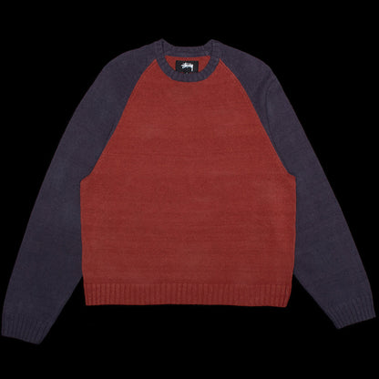 Colorblocked Raglan Crewneck