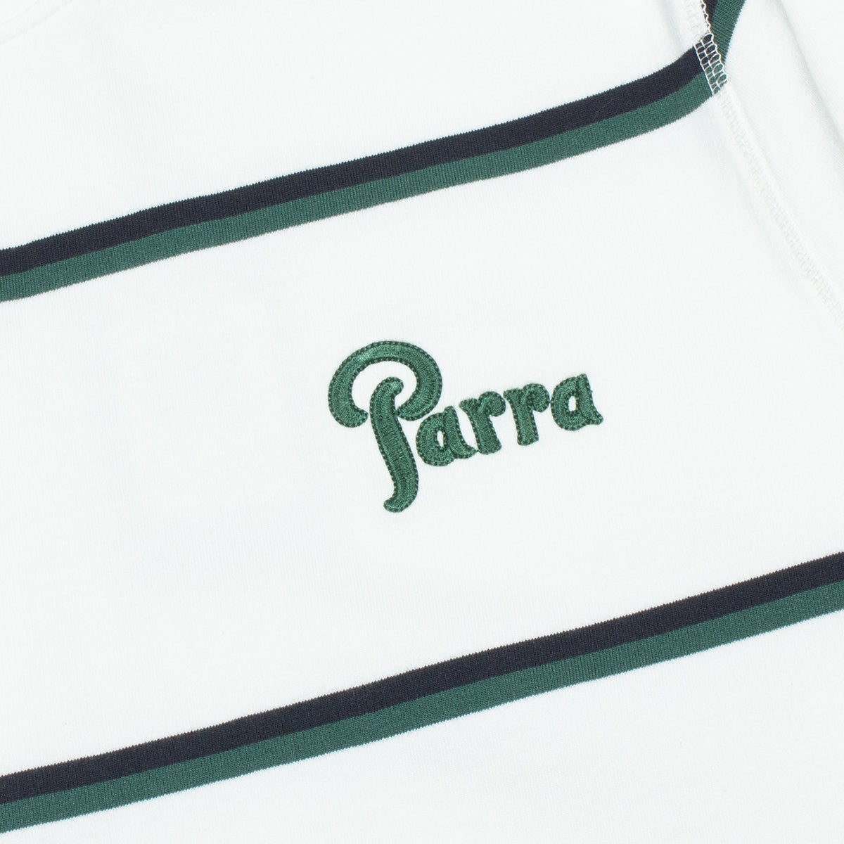 Fancy Logo Striped Crewneck