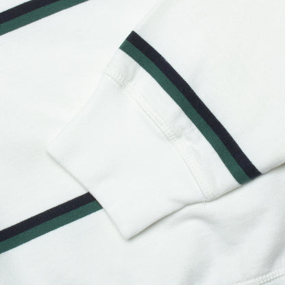 Fancy Logo Striped Crewneck