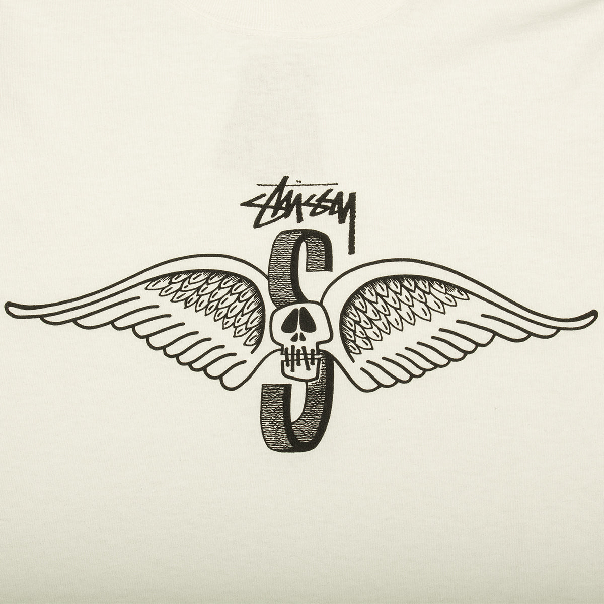 Skull Wings Pigment Dyed L/S T-Shirt