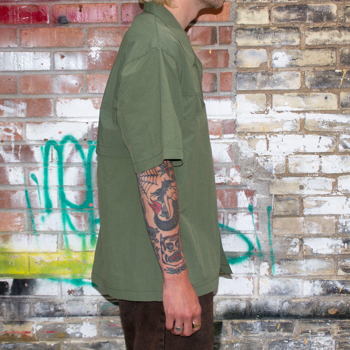 Nylon Camp Shirt
