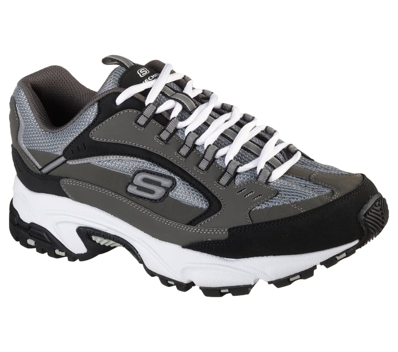 Skechers Men's Stamina Cutback Shoes - Charcoal / Black
