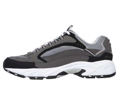 Skechers Men's Stamina Cutback Shoes - Charcoal / Black