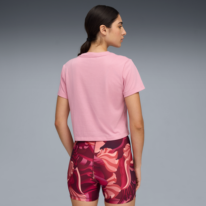 Puma Women's Floral Ribbon Tee - Poised Pink
