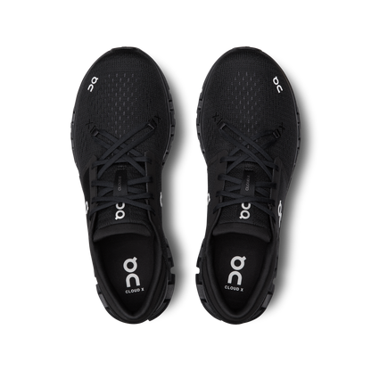 On Running Men's Cloud X 4 Shoes - Black / Eclipse