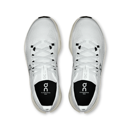 On Running Women's Cloudsurfer Max Shoes - White / White
