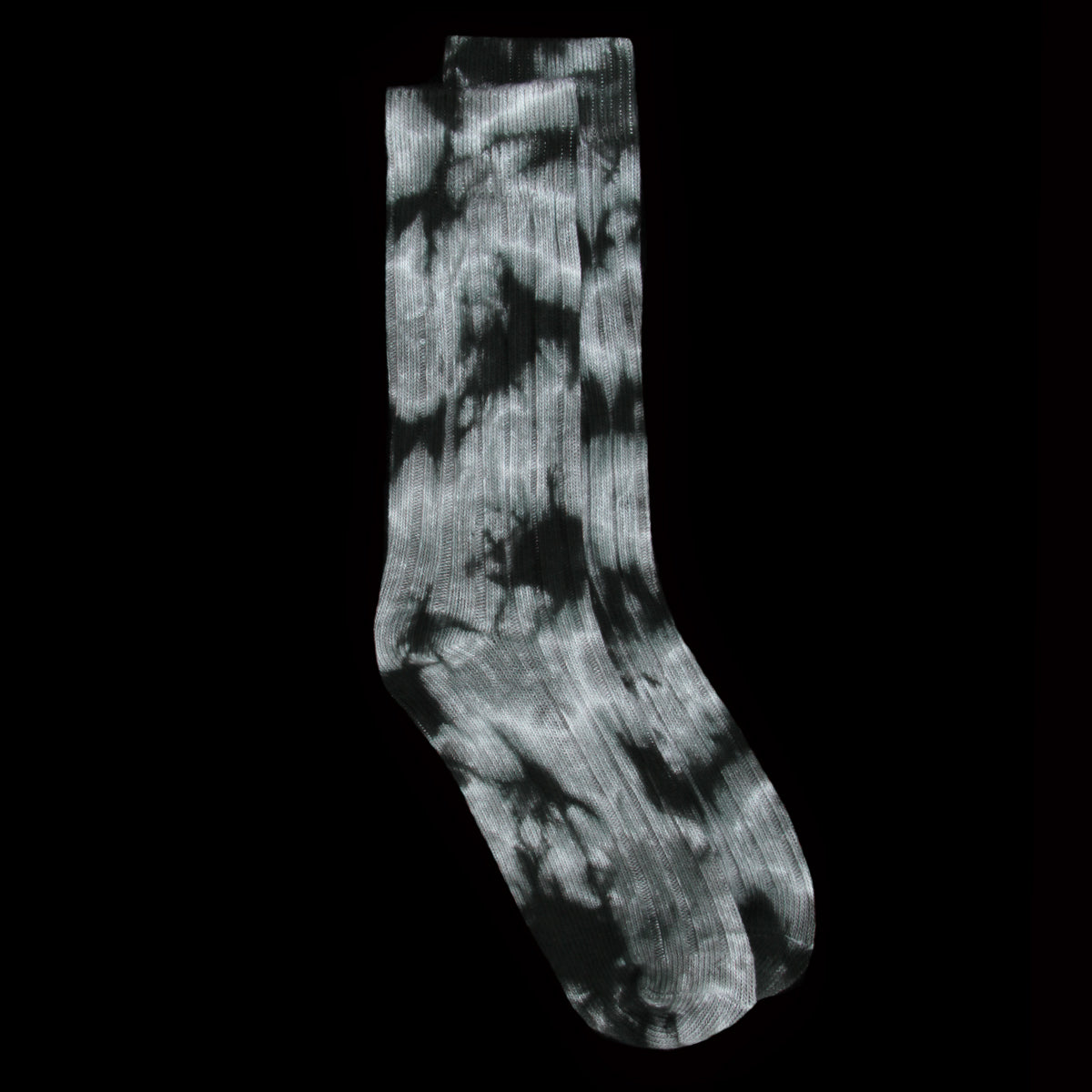 Dyed Ribbed Crew Sock