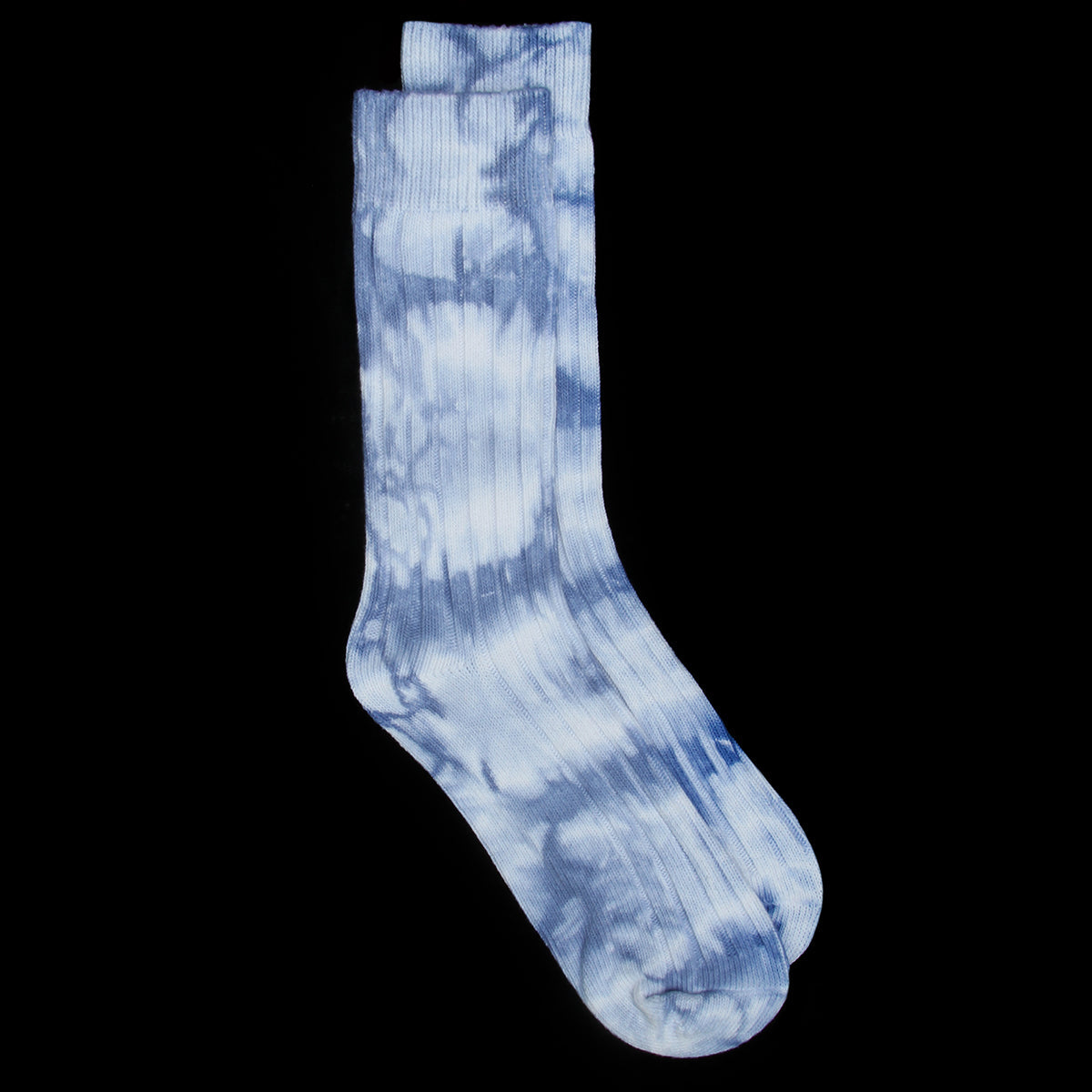 Dyed Ribbed Crew Sock