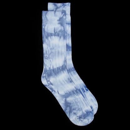 Dyed Ribbed Crew Sock