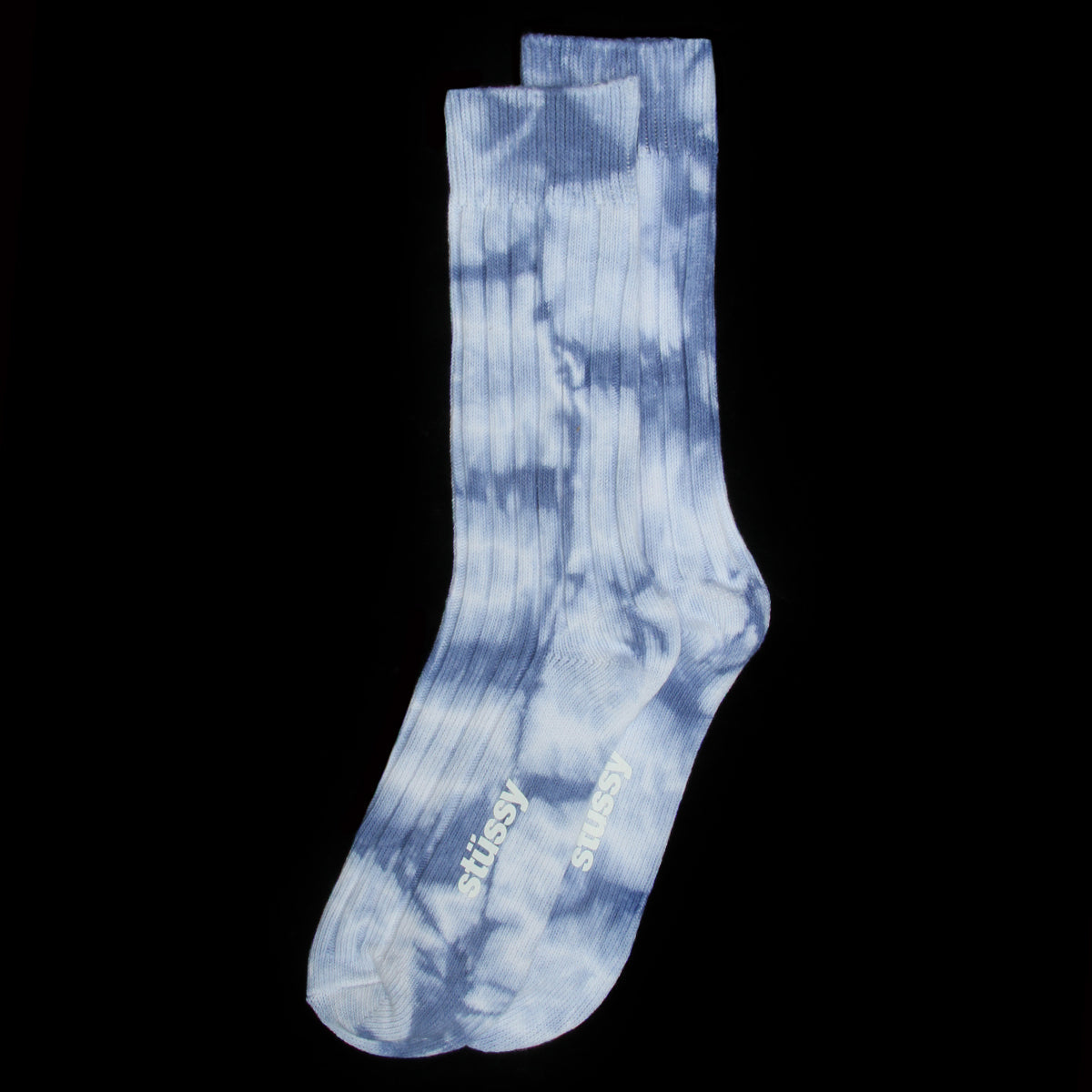 Dyed Ribbed Crew Sock