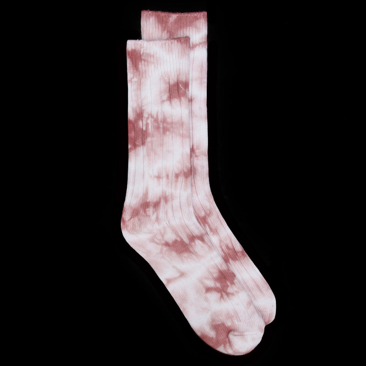 Dyed Ribbed Crew Sock