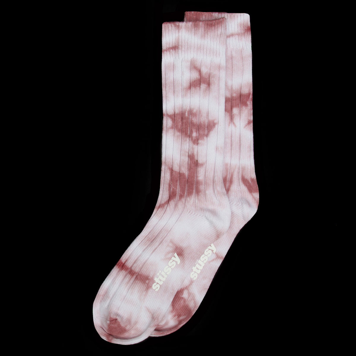 Dyed Ribbed Crew Sock