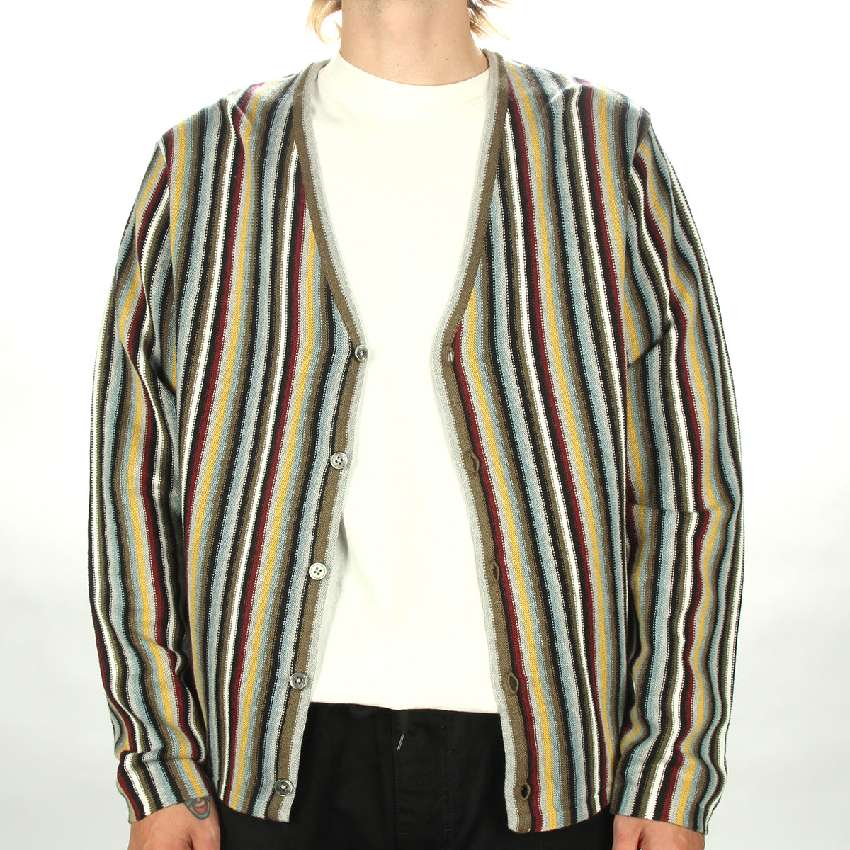 Stripe Pattern Cardigan