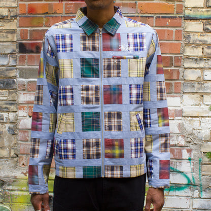 Madras Patchwork Zip Jacket