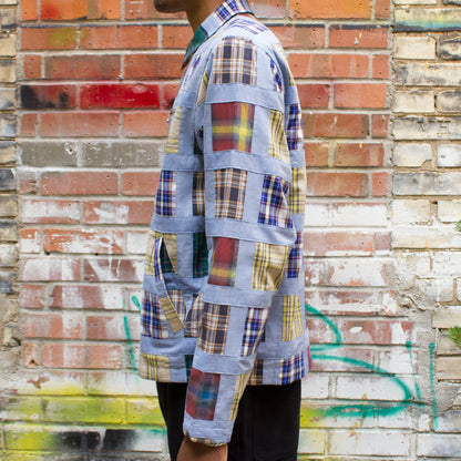 Madras Patchwork Zip Jacket